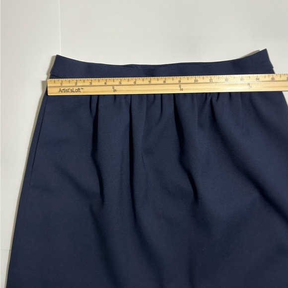 JCrew Navy Blue Pointe A-Line Mini Skirt Size 8 - Picture 5 of 8